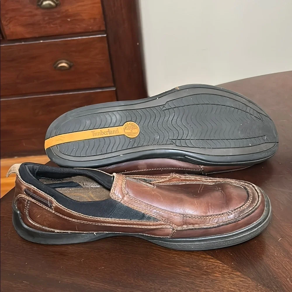 Timberland Ryan Springs Leather Slip On Boat Shoe Loafers Men’s 12